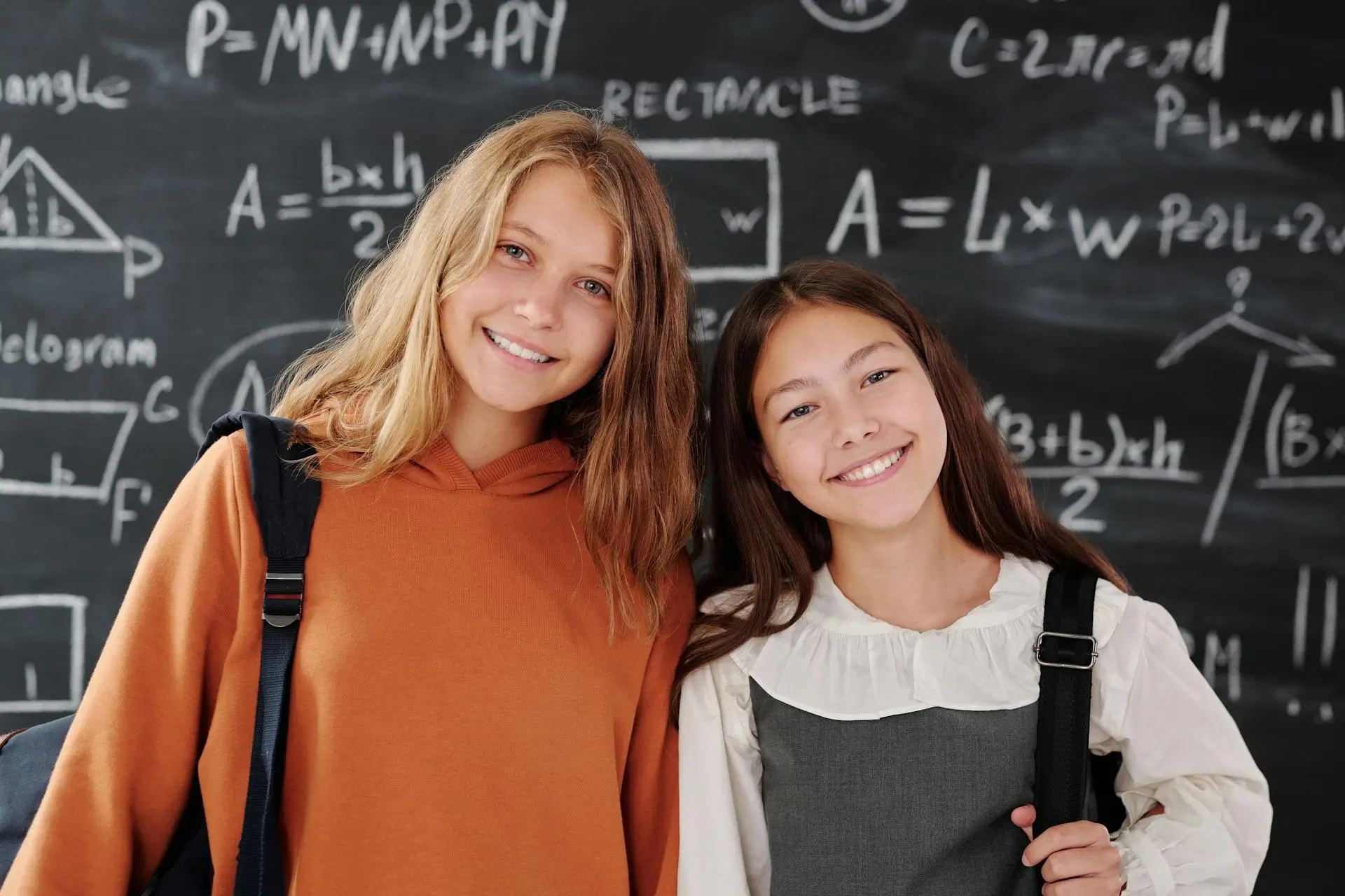 Happy students after taking lecture from maths home tutor in Dubai
