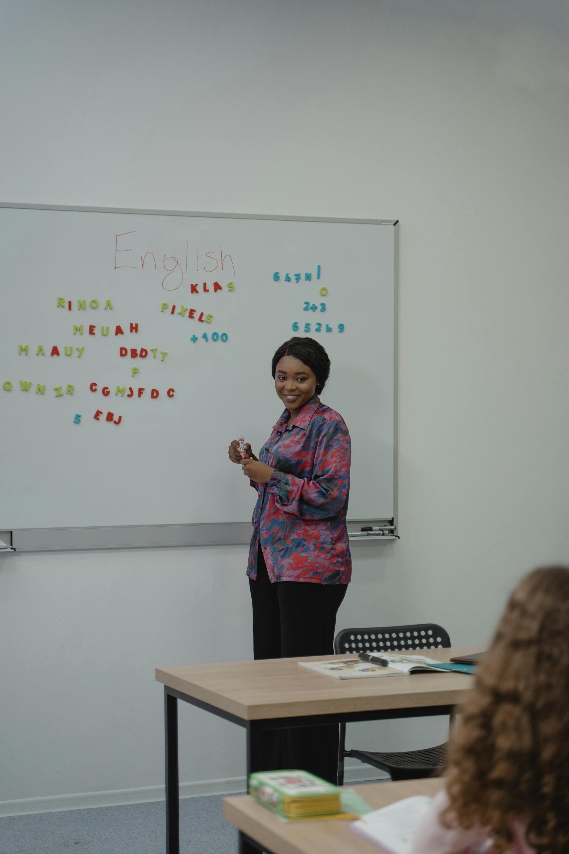 English home tutor teaching kids in Dubai