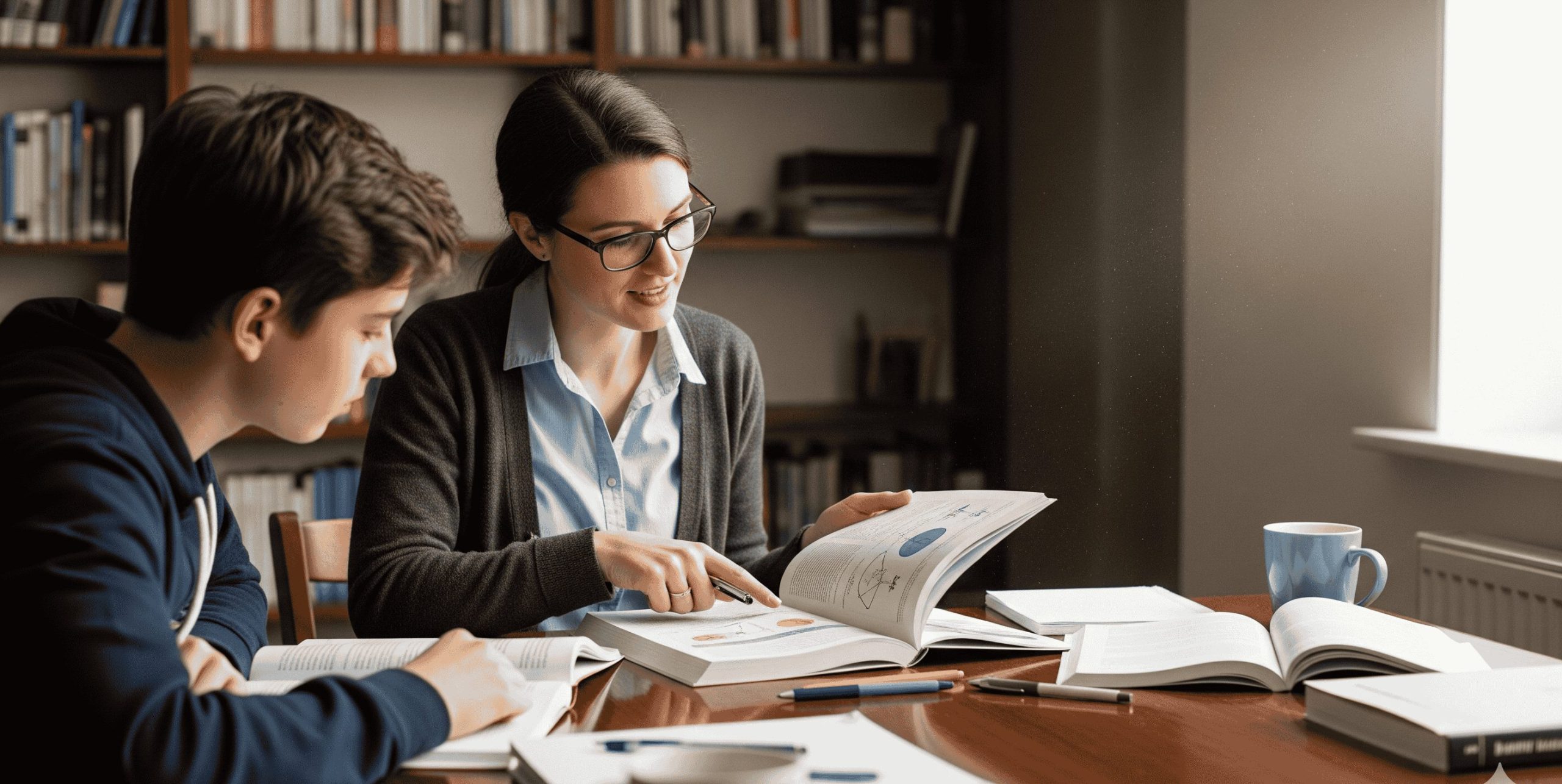 One-on-one private home tutor in Dubai helping a student prepare for school exams.